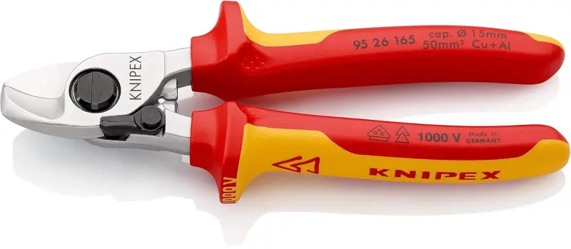 Nůžky na kabely KNIPEX s otevírací pružinou (K 95 26 165 SB)