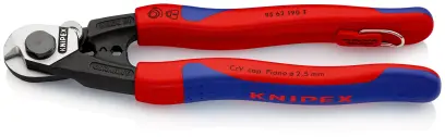 Nůžky na ocelové lano KNIPEX m upevňovací očko (K 95 62 190 T BK)
