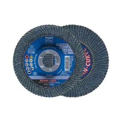 Lamelový brusný kotouč Pferd PFR 125 L Z40 SGP CURVE STEELOX (PF4007220790175)