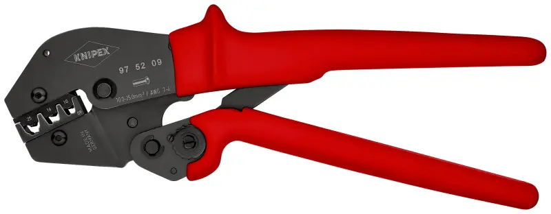 Lisovací kleště Knipex 97 52 09 SB  - izolované a neizolované dutinky (K 97 52 06 SB)