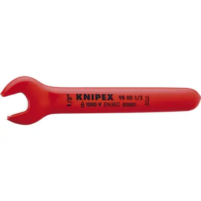 Knipex 98 00 1/2 Otevřený stranový klíč 1/2" VDE do 1000 V, palcový (K 98 00 1/2")