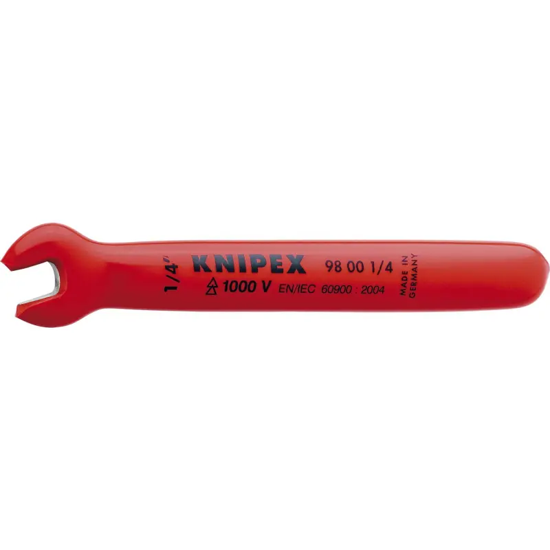 Otevřený stranový klíč 1/4" Knipex 98 00 1/4" VDE do 1000 V, palcový (K 98 00 1/4")