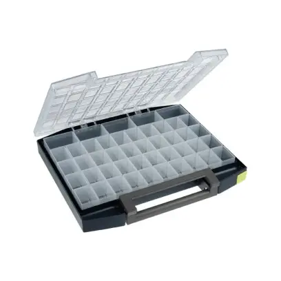 Sortimentový kufřík polycarbonat boxxser 55 5x10-45 modrý RAACO