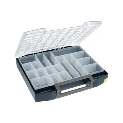 Sortimentový kufřík polycarbonat boxxser 80 8x8-18 modrý RAACO