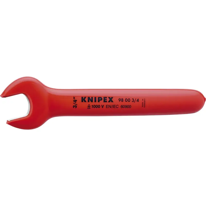 Otevřený stranový klíč 3/4" Knipex 98 00 3/4" VDE do 1000 V, palcový (K 98 00 3/4")