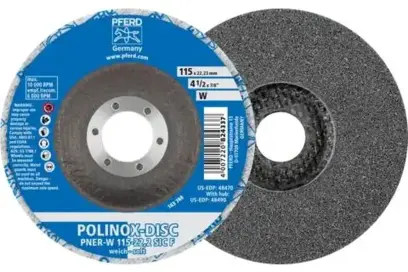 Lisované netkané brusné kotouče POLINOX Pferd DISC PNER-W 115-22,2 SiC F (5 ks) (PF4007220824337)