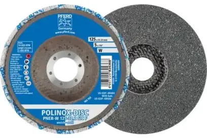 Lisované netkané brusné kotouče POLINOX Pferd DISC PNER-W 125-22,2 SiC F (5 ks) (PF4007220824368)