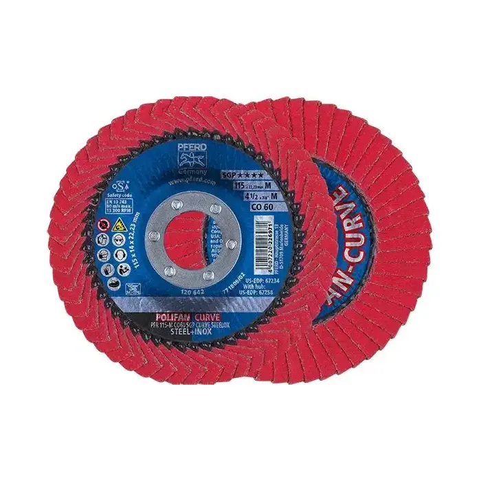 Lamelový brusný kotouč POLIFAN PFR 115 CO 60 SGP-CURVE M. PFERD (PF4007220827444)