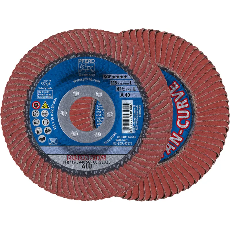 kotouč brusný lamelový PFR 115 A 40 SGP-CURVE L AL (PF4007220851968)