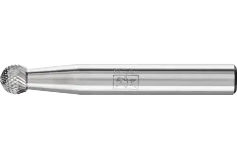 Stopková fréza z tvrdokovu Pferd KUD 0605/6 MICRO - kulový tvar (PF4007220895436)