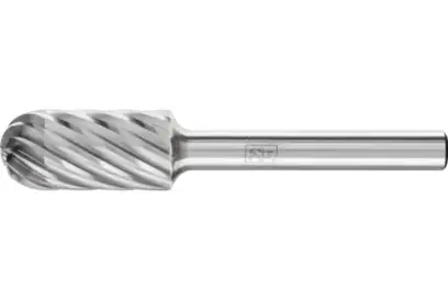 Stopková fréza z tvrdokovu Pferd WRC 1225/6 INOX - válcová, rádiusový konec (PF4007220900529)