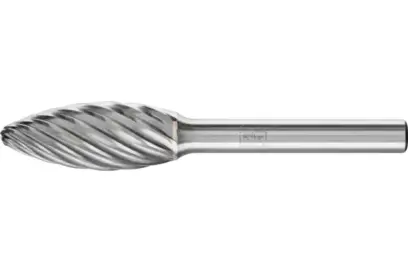 Stopková fréza z tvrdokovu Pferd B 1230/6 INOX - plaménkový tvar (PF4007220930502)