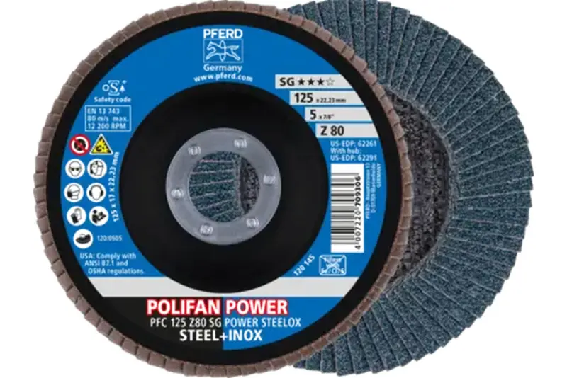 Lamelový brusný kotouč Pferd PFC 125 Z 80 SG POWER STEELOX (PF4007220934265)