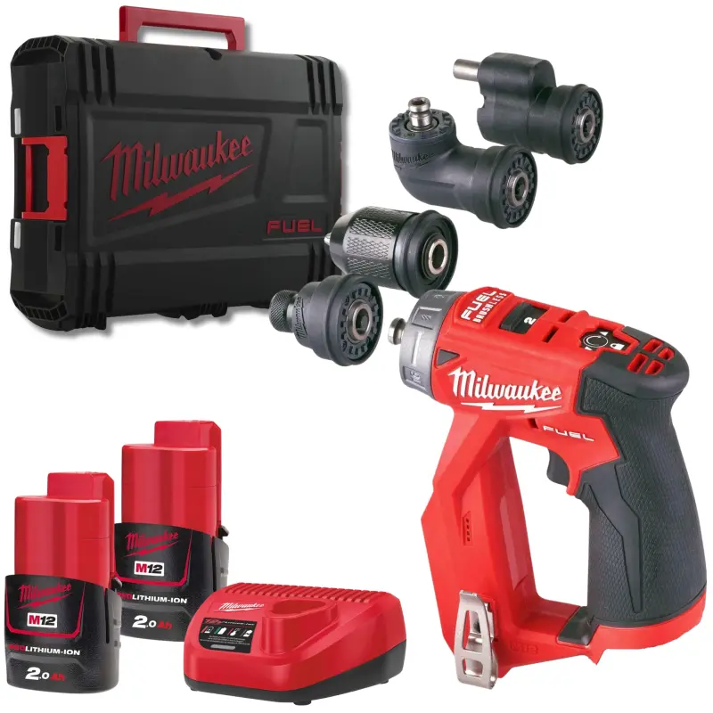 Aku vrtací šroubovák s vyměnitelnými nástavci Milwaukee M12 FDDXKIT-202X 4933464979 (MI4933464979)