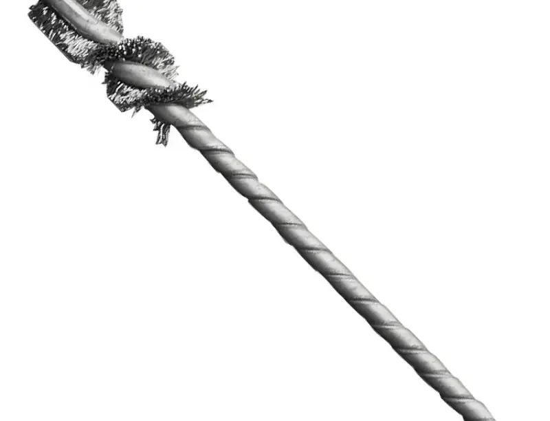 Mikro kartáč na trubky (V2A - inox drát 0,2 mm), pr. 25x25/90 mm, stopka pr. 3,8 mm Lessmann 565.542.50