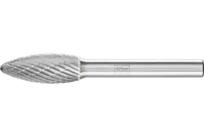 Stopková fréza z tvrdokovu Pferd B 1025/6 Z3 PLUS - plaménkový tvar B (PF4007220955505)
