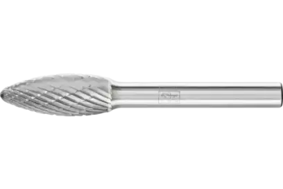 Stopková fréza z tvrdokovu Pferd B 1025/6 Z3 PLUS - plaménkový tvar B (PF4007220955505)
