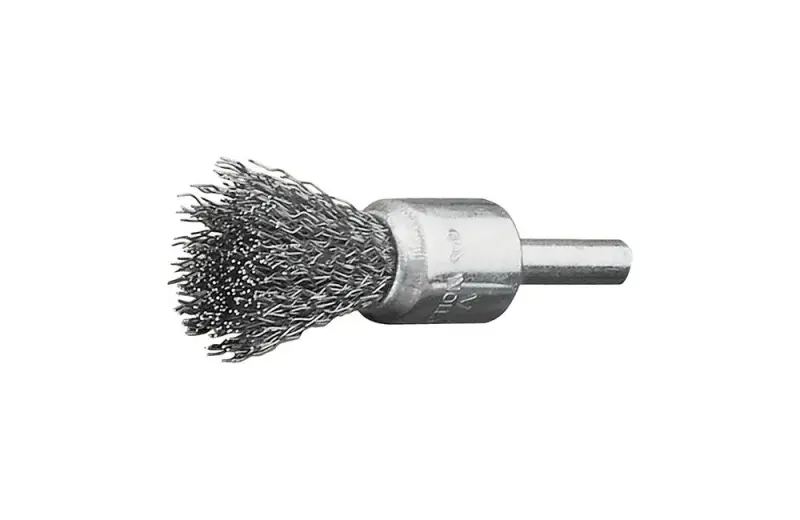 Štětcový kartáč pr. x25/68x0,3 mm, inox vlnitý drát, stopka pr. 6 mm Lessmann 456361