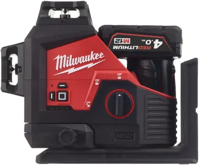 Aku křížový laser Milwaukee M12 3PL-401C 3X360 (4,0 Ah) (MI4933478102)