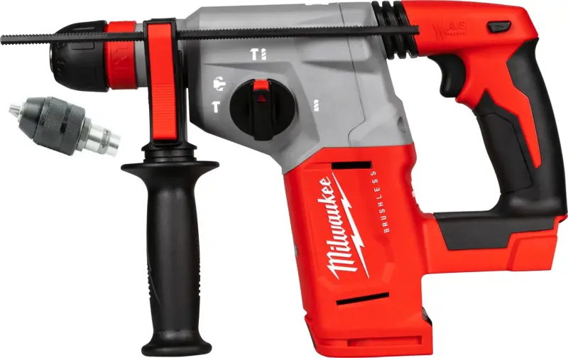 Aku bezuhlíkové kladivo Milwaukee M18 BLHX-0X, SDS - Plus 26 mm, se 4 režimy a sklíčidlem FIXTEC™ (bez aku), 4933478891 (MI4933478891)