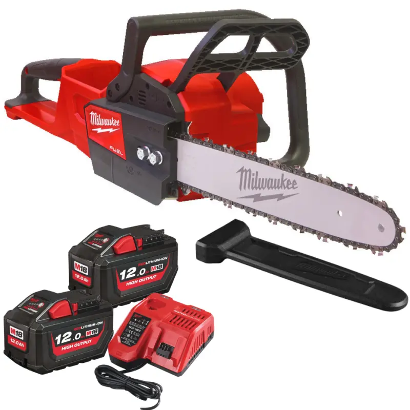 Aku řetězová pila Milwaukee M18 FCHS35-122, lišta 35 cm, 2x Aku M18 HB12 + nabíječka M12-18 FC, 4933479679 (MI4933479679)