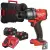 Aku vrtačka s příklepem Milwaukee M18 FPD3-502X, sklíčidlo 13 mm, 2x aku M18 B5 + M12-18 FC + kufr, 4933479860