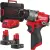 Aku subkompaktní příklepová vrtačka Milwaukee M12 FPD2-602X, 2x aku M12 B6 + C12 C + kufr, 4933479870