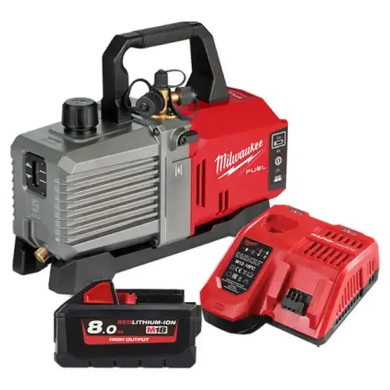 Aku vakuové čerpadlo Milwaukee M18 FVP5-801, 1x aku M18 HB8 + M12-18 FC, 4933492854
