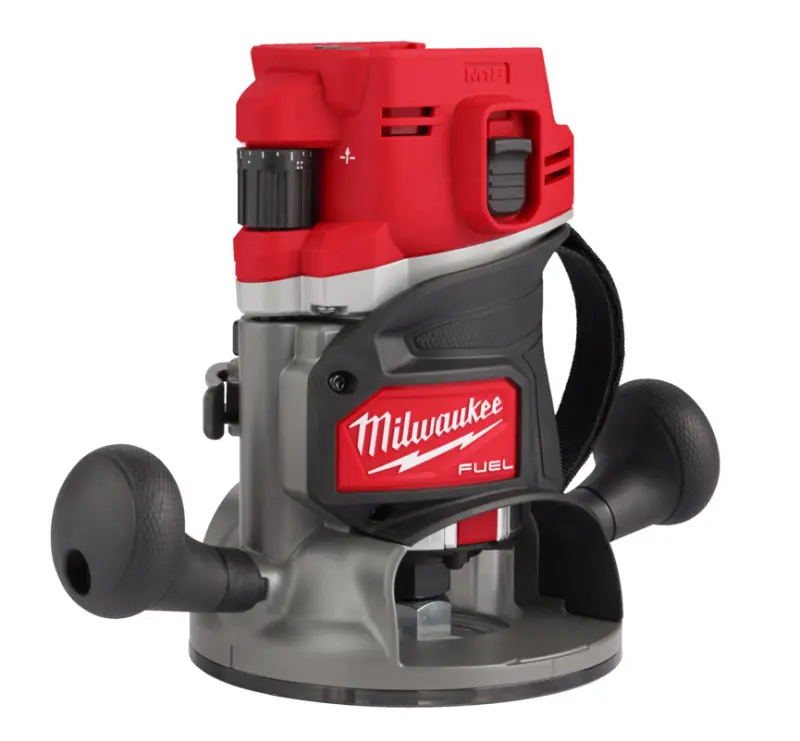 Aku horní frézka Milwaukee M18 FR12KIT-0P, bez aku, PACKOUT BOX, ponorná základna 12MM, upínací kleština 8mm a 12mm, 4933493305