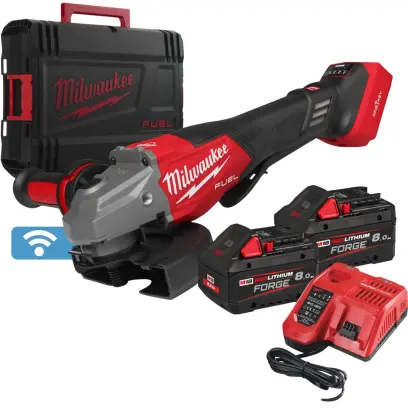 Aku úhlová bruska Milwaukee 125 mm M18 FHSAGO125VXPDB2-802X s variabilními otáčkami a ONE-KEY™ (8,0 Ah) 4933493420 (MI4933493420)
