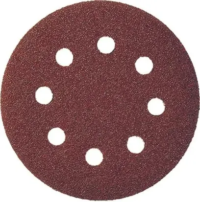 Brusný kotoučový výsek na suchý zip, na dřevo 125mm K120 8 otvorů FORMAT