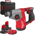 Aku kompaktní kombinované kladivo Milwaukee M12 FHAC16-502X, SDS-Plus 16 mm, 2x Aku M12 HB5 + C12 C + kufr, 4933499185