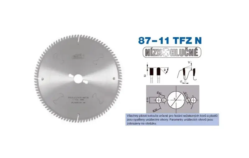 Pilový kotouč SK  pr. 300 x 3,2 x pr. 30 - 96 TFZ N Pilana typ 22 5387-11 (PI22538711TFZN30096)