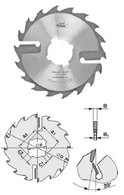 Pilový kotouč s SK průměr 400 x 4,0/2,8 x 80 – 24+2 FZ, typ 22 5394 (PI2253940040)
