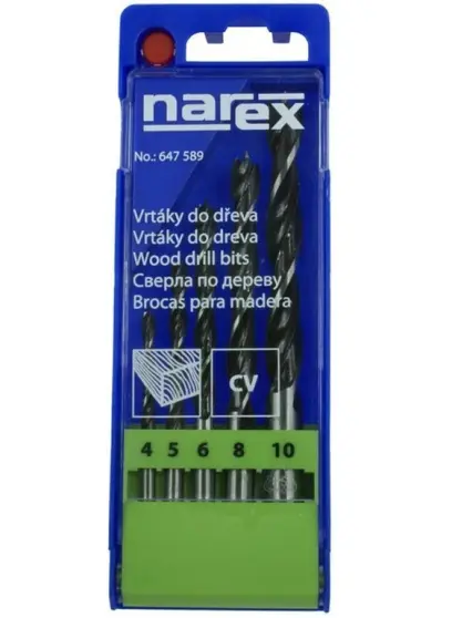 sada vrtáků do dřeva 5d. (4,5,6,8,10) (NA00647589)