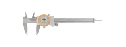Posuvné měřítko s číselníkovým odchylkoměrem KINEX 200 mm, 0,02 mm, nárazuvzdorný, ČSN 25 1235, DIN 862 (KI6013-02-200)