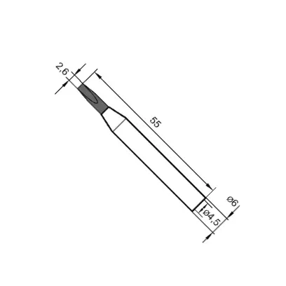 Letovací hrot, dlátový rovný 0162KD Ersa