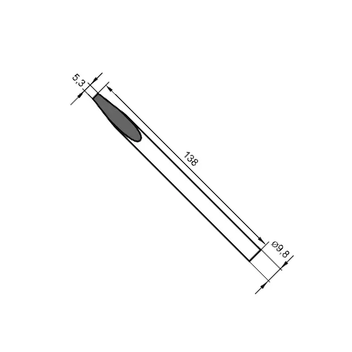 Letovací hrot, dlátový rovný 0152KD Ersa