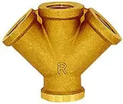 Rozbočovací krabice, mosaz, 3 přípojky G1/2" RIEGLER