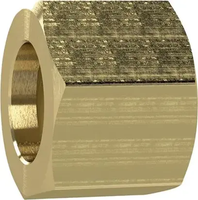 Převlečná matice, mosaz 6-hran G1/4" na průchodku, hadice, vnitřní průměr  4/6mm RIEGLER