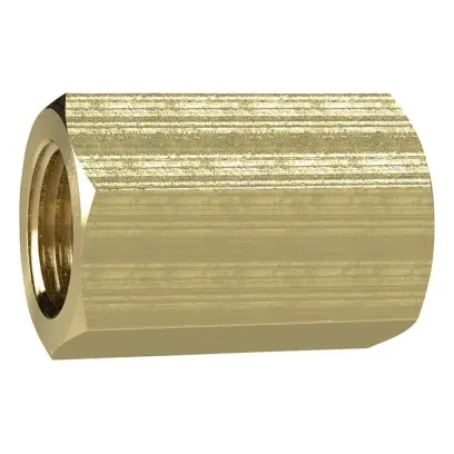 Nátrubek s vnitřním závitem mosaz G1/2" délka 30mm SW27mm RIEGLER