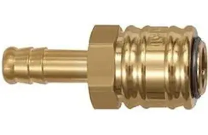 Rychlouzavírací spojka mosaz, jmenovitá světlost 7,2mm průchodka, hadice, vnitřní průměr  13 mm RIEGLER