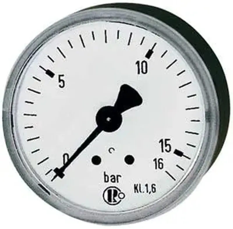 Manometr, na zadní straně centrický 40mm 0-6bar G1/8" RIEGLER