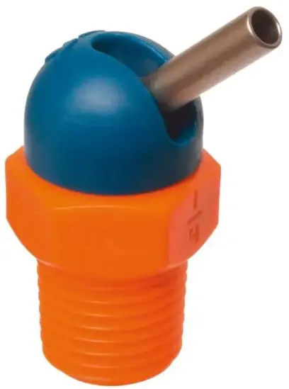 Vysokotlaká tryska CD pro hadice na chladivo 1/8" 70bar průměr 4,1x12,7mm modro-oranžová LOC-LINE