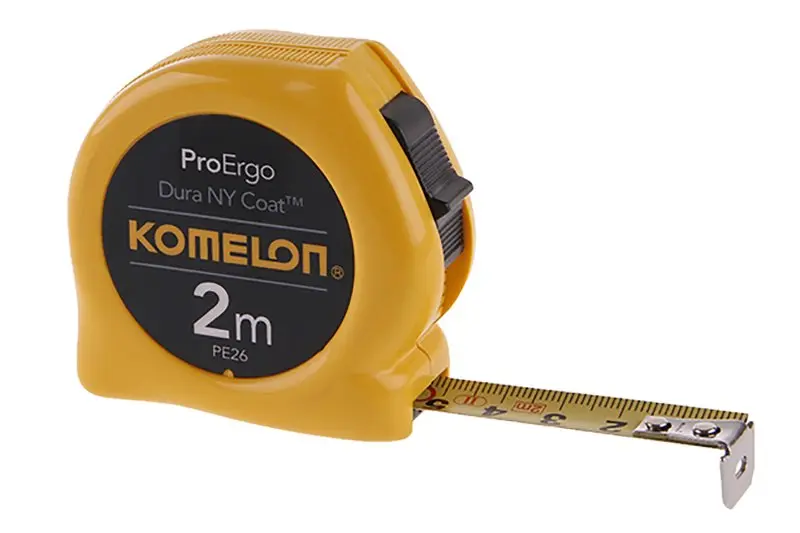 Ocelový svinovací metr KMC 2074N-2mx16 KOMELON žlutý, FESTA 10002 (L10002)