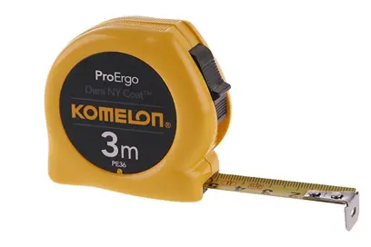 Ocelový svinovací metr KMC 3074N-3mx16 KOMELON žlutý, KOMELON 10003 (L10003)