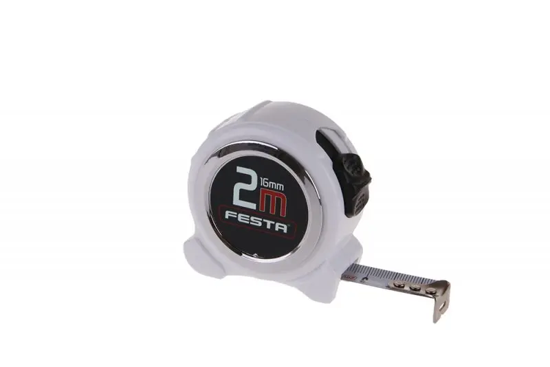 Svinovací metr FESTA 2mx16mm Bílý (L11226)
