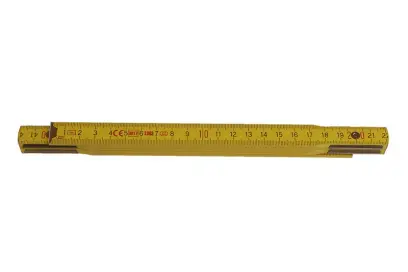 Skládací metr o délce 1m - PROFI dřevo žlutý, Levior 13021 (L13021)