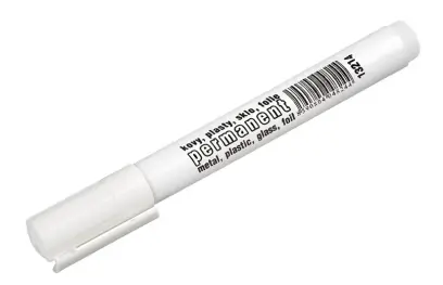 Značkovač permanentní (fix) bílý (L13214)