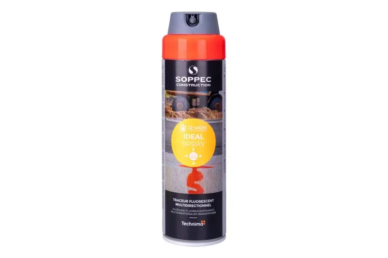 Sprej fluorescenční IDEAL, červený, 500ml,12m, Levior 13256 (L13256)